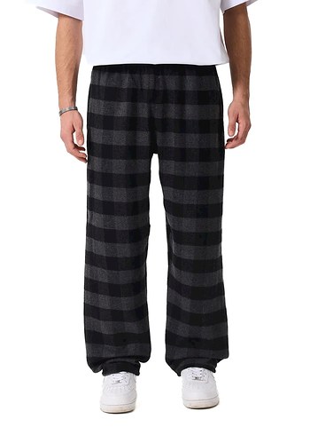 Street Wear Oversize Unisex Ekoseli Eşofman Altı - Görsel 6