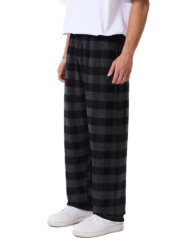 Street Wear Oversize Unisex Ekoseli Eşofman Altı - Görsel 7