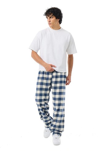 Street Wear Oversize Unisex Eşofman Altı - Mavi - Görsel 2