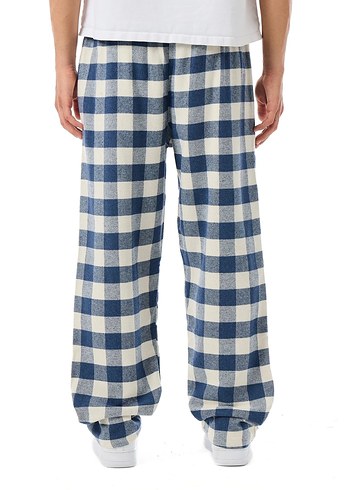 Street Wear Oversize Unisex Eşofman Altı - Mavi - Görsel 7