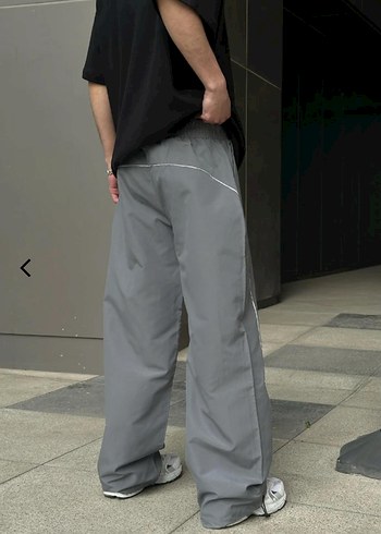 Gri Rahat Kesim Erkek Spor Pantolon / Eşofman - Görsel 5