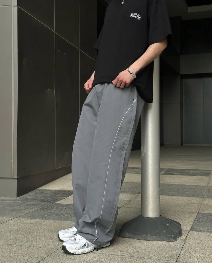 Erkek Lacivert Rahat Kesim Eşofman Altı - Görsel 3