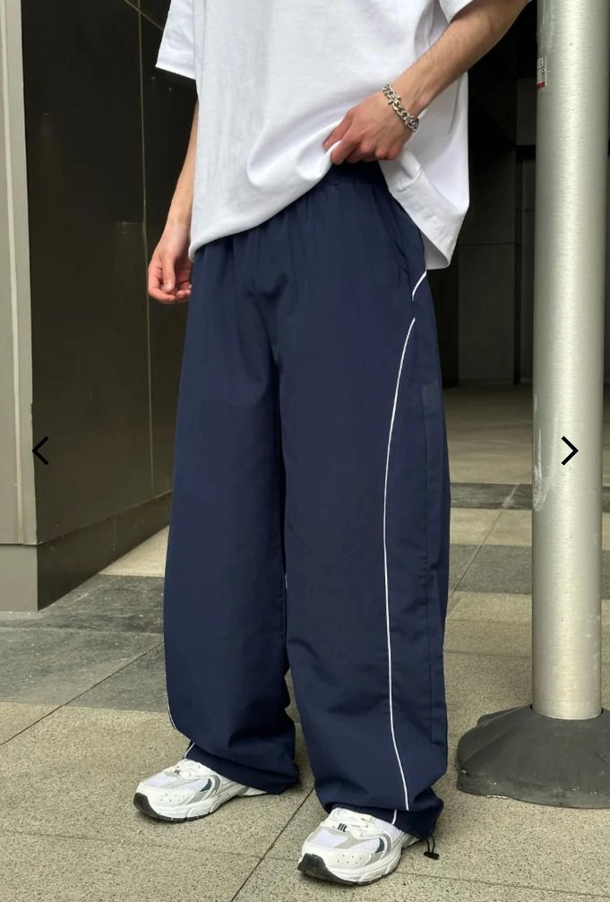 Erkek Lacivert Rahat Kesim Eşofman Altı - Görsel 2