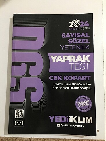 DGS yaprak test Çek kopar