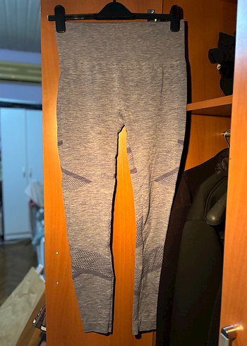 Gri Spor Kadın Tayt - Görsel 2