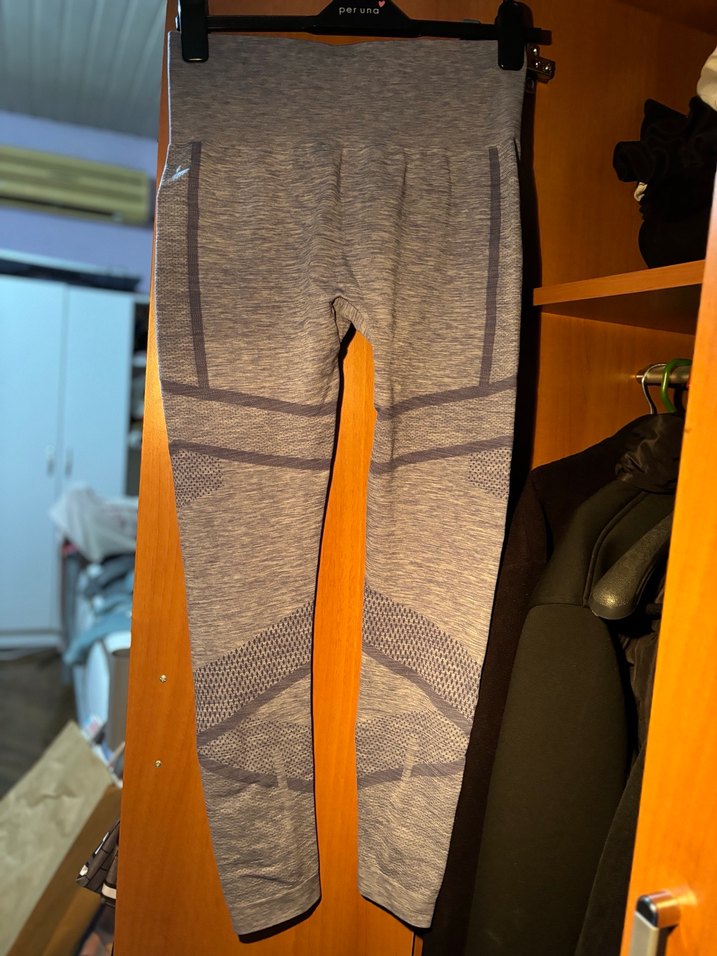 Gri Spor Kadın Tayt - Görsel 3