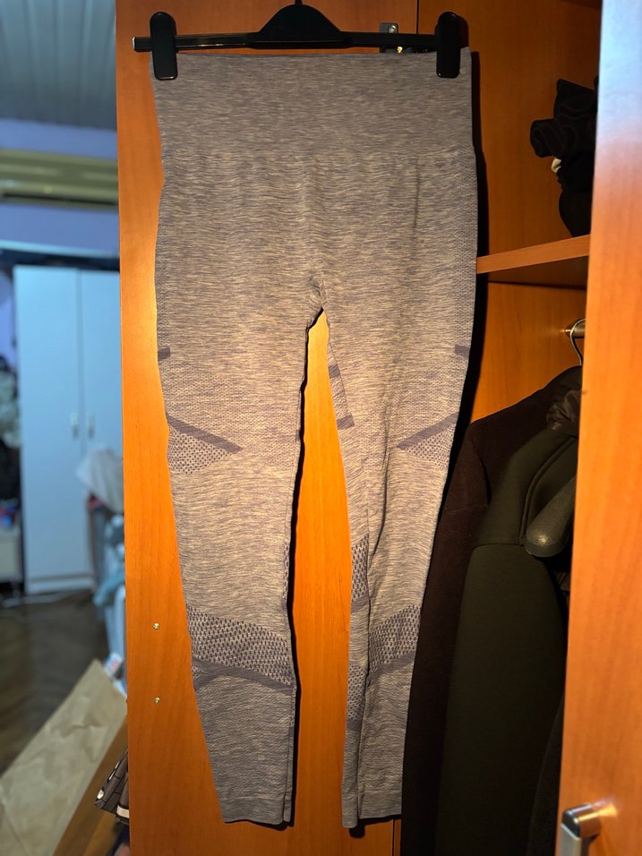 Gri Spor Kadın Tayt - Görsel 2