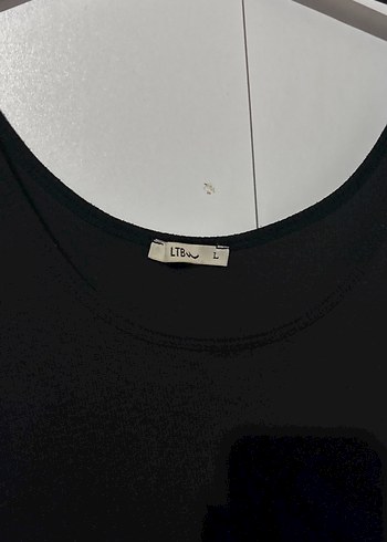 LTB Siyah Kolsuz Midi Kadın Triko Elbise - Görsel 2