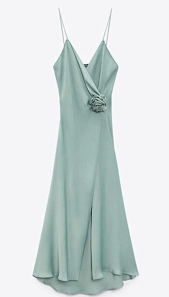Zara Zara saten elbise
