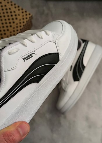 36 Beden beyaz Renk Puma Beyaz Siyah Kadın Spor Ayakkabı