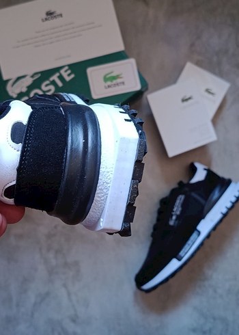 39 Beden siyah Renk Lacoste Siyah Erkek Spor Ayakkabı