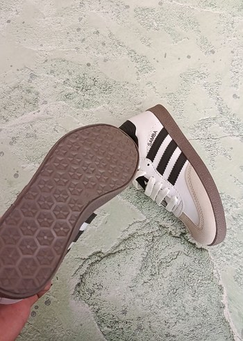 Adidas Kız Çocuk Beyaz Sneaker Siyah Çizgili