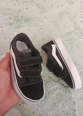 21 Beden siyah Renk Erkek Çocuk Siyah Spor Ayakkabı Cırt Cırtlı