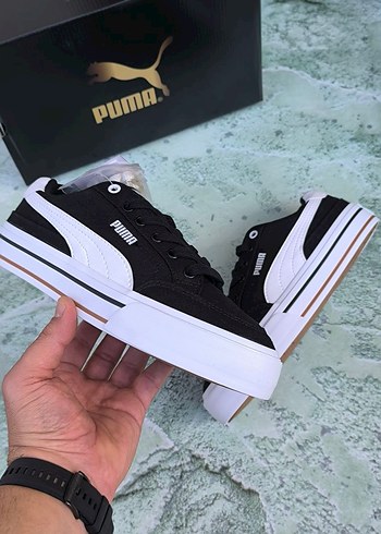 41 Beden Puma Siyah Beyaz Platform Spor Ayakkabı