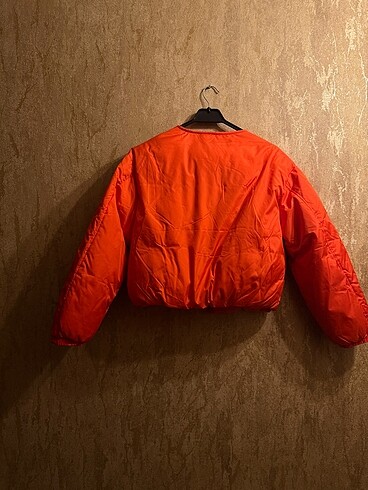 s Beden turuncu Renk Hiç giyilmedi pull & bear ceket