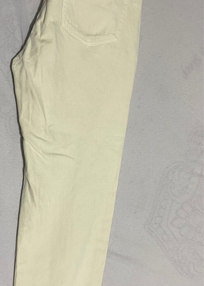 Krem renk jean - Görsel 5
