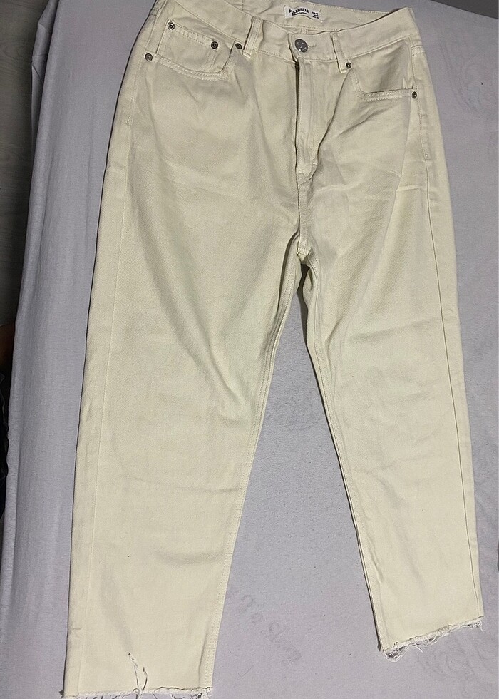 Krem renk jean - Görsel 4