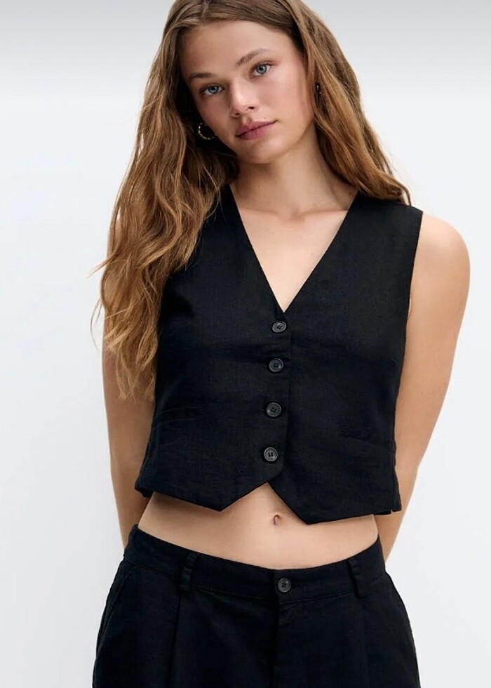 Siyah yelek - Görsel 3