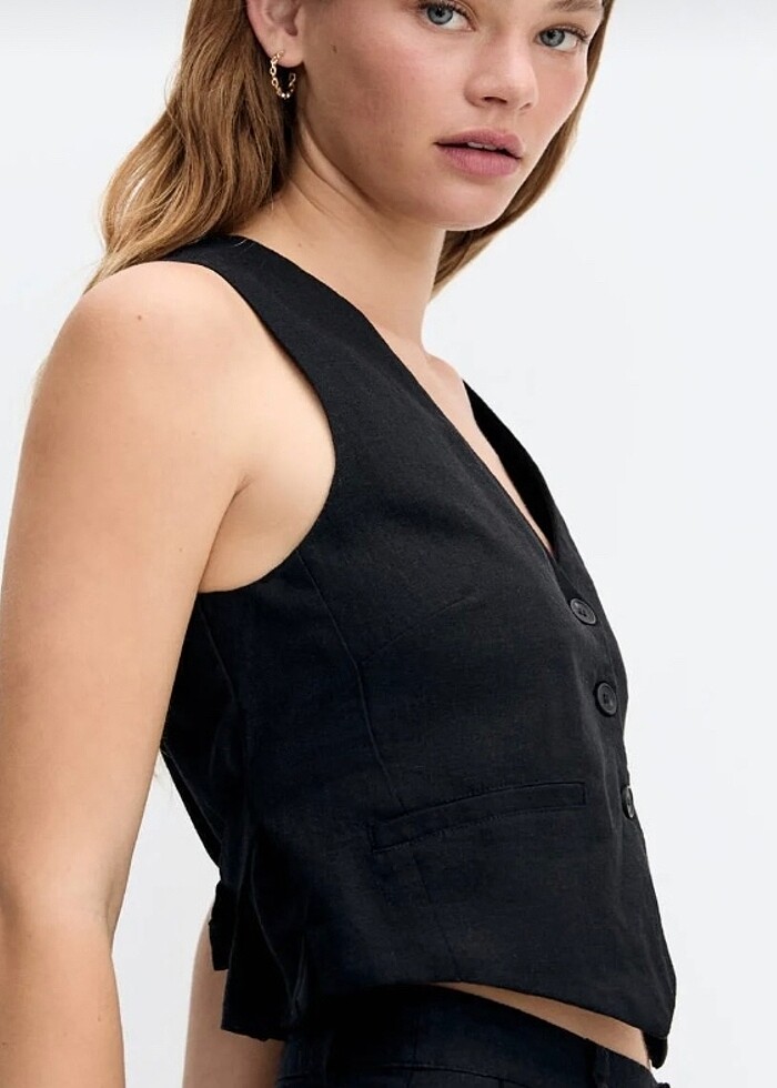 Siyah yelek - Görsel 5