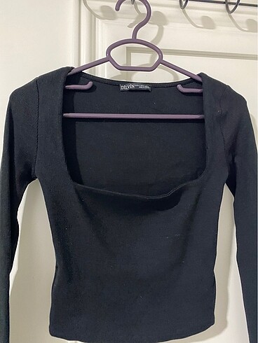 m Beden siyah Renk Crop bluz