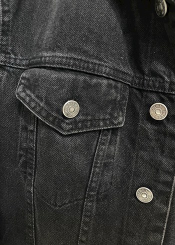 Siyah Kadın Denim Ceket - Görsel 4