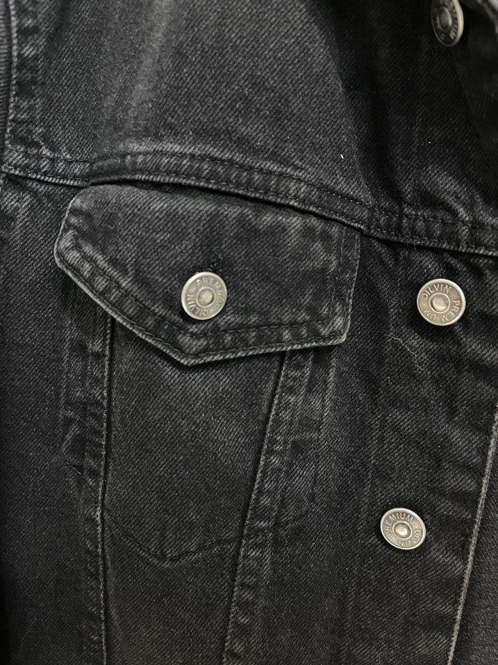 Siyah Kadın Denim Ceket - Görsel 4