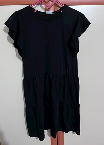 Bisiklet Yakalı Midi Oversize Elbise - Görsel 2