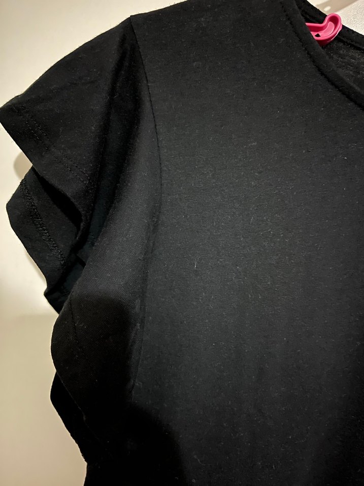 Bisiklet Yakalı Midi Oversize Elbise - Görsel 3