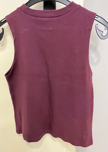 Bordo Kolsuz Triko Kadın - Görsel 2