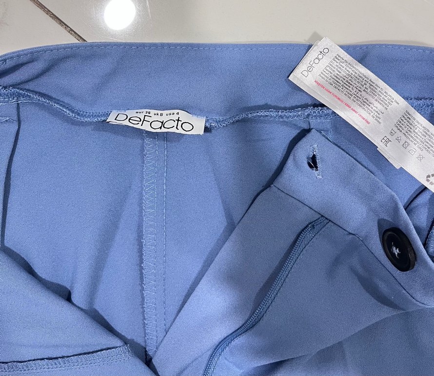 Lila Kadın Kumaş Pantolon - Görsel 5