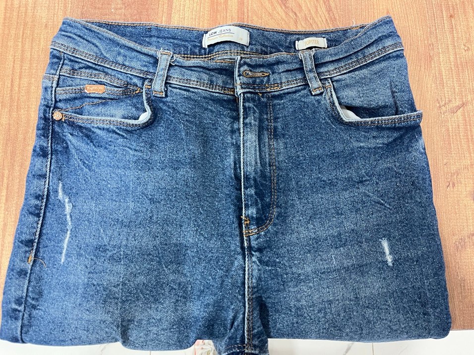 Kadın  Midi Boy Fit Kot Pantolon - Görsel 4