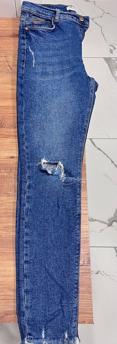 Kadın  Midi Boy Fit Kot Pantolon - Görsel 2