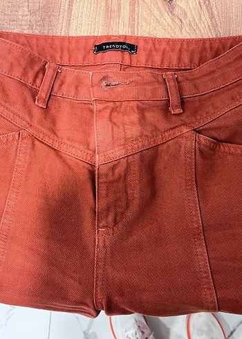 Kadın Kiremit Midi Pantolon - Görsel 4