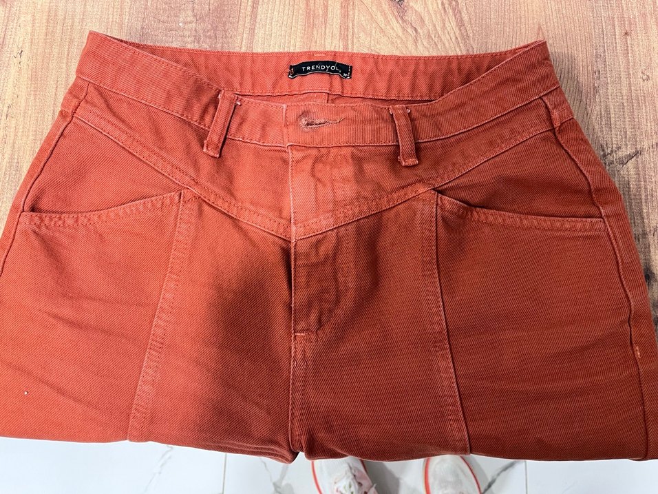 Kadın Kiremit Midi Pantolon - Görsel 4