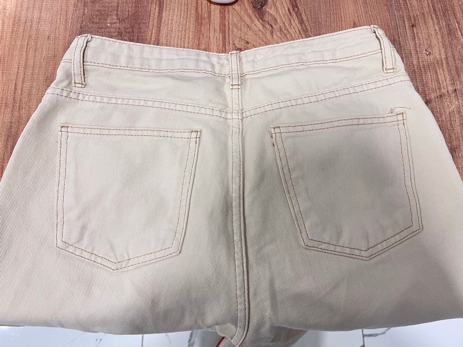 Kadın Bej Pamuklu Pantolon - Görsel 3