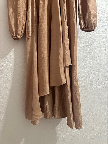 m Beden camel Renk Elbise