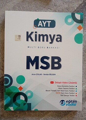 Eğitim Vadisi AYT Kimya 