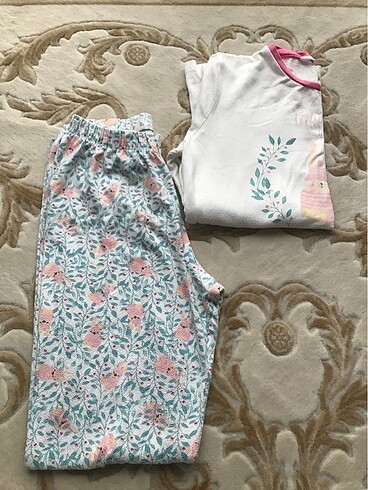 13-14 Yaş Beden Kız çocuk pijama takımı