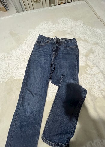 36 Beden Koyu Mavi Kadın Denim Pantolon