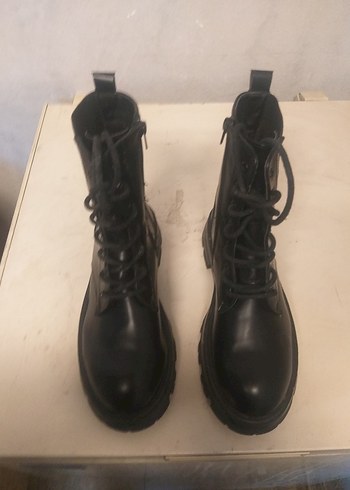 Clarks Siyah 40 Numara Yandan Fermuarli Bot