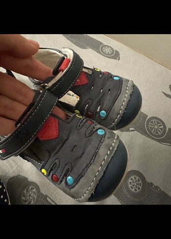 Nakışlı Erkek Bebek İlk Adım Ayakkabısı - Görsel 3