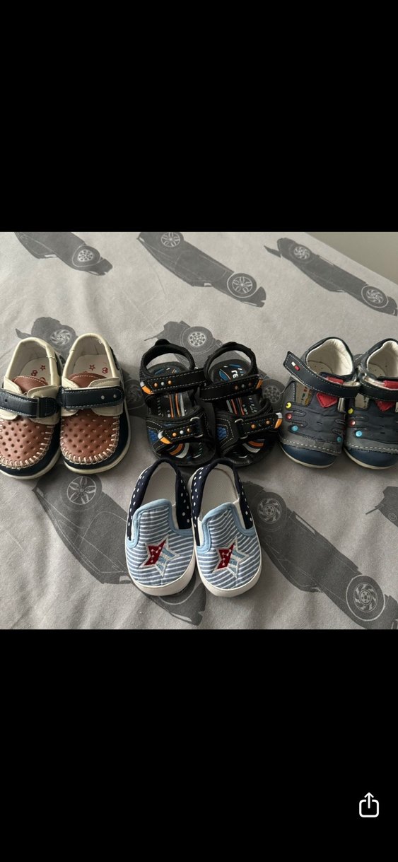 Nakışlı Erkek Bebek İlk Adım Ayakkabısı - Görsel 5