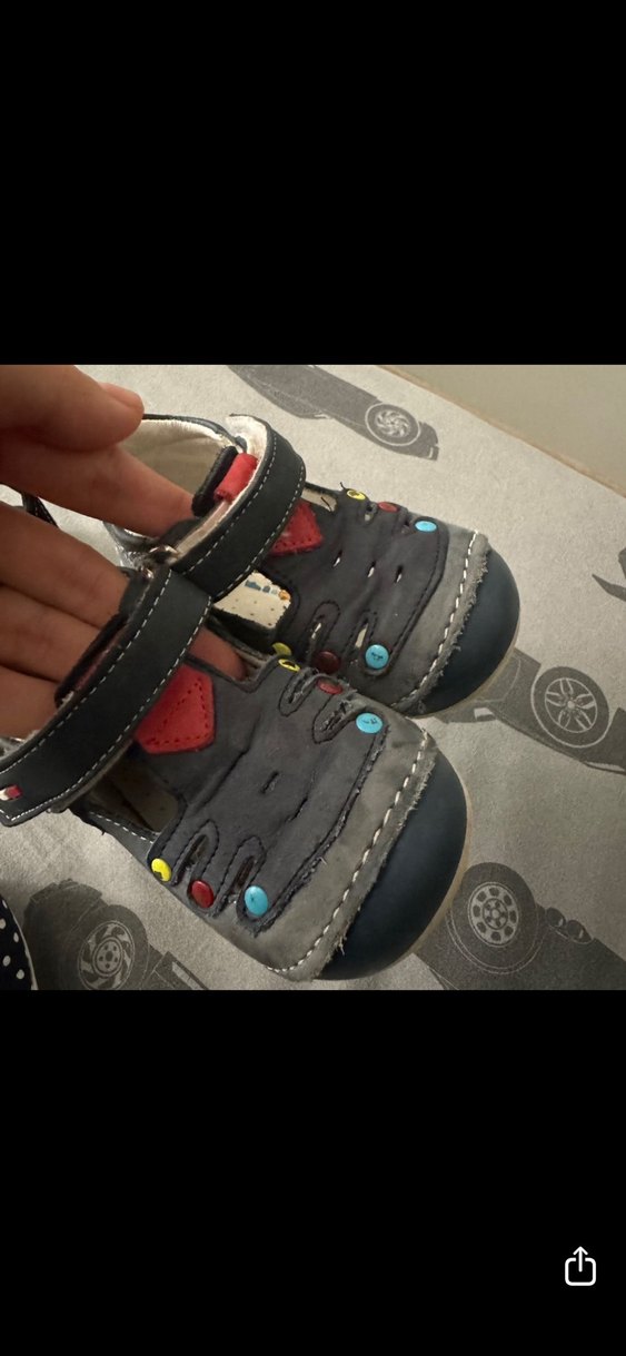 Nakışlı Erkek Bebek İlk Adım Ayakkabısı - Görsel 3