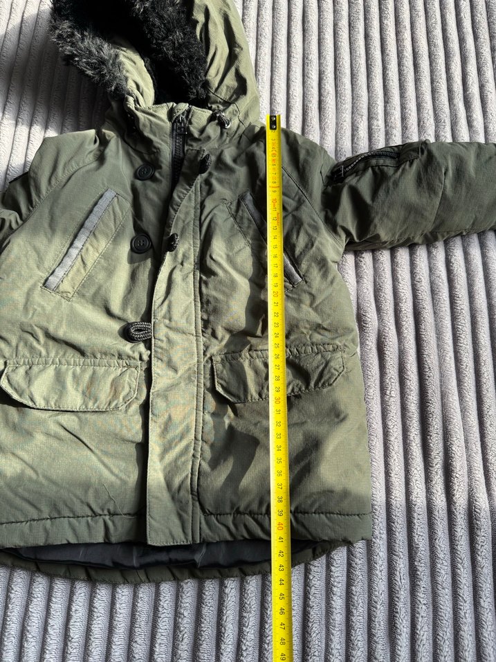 Fermuarlı Erkek Çocuk Gri Street Wear Kaban - Görsel 2