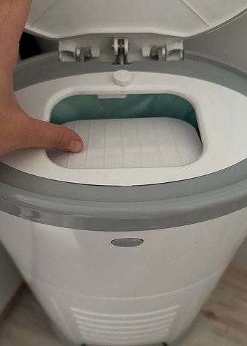 Bebek Bezi Kutusu, Pedallı, Beyaz - Görsel 3