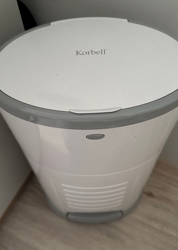 Bebek Bezi Kutusu, Pedallı, Beyaz - Görsel 2