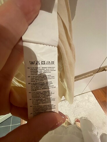 m Beden ten rengi Renk Trendyol Maxi Pamuklu Kimono Kaftan