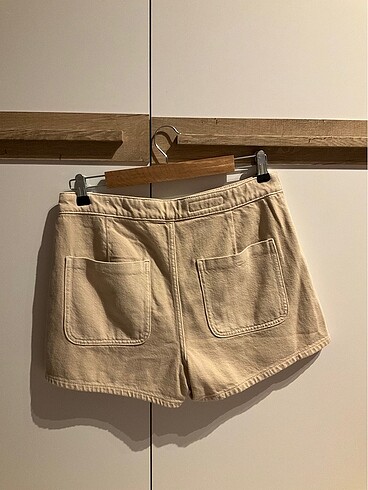 m Beden Zara Denim Düğmeli Kruvaze Şort Etek