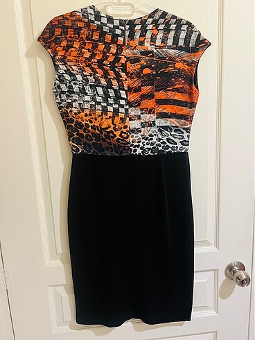 Milla Siyah-Desenli Şık Elbise 38 Beden - Görsel 2