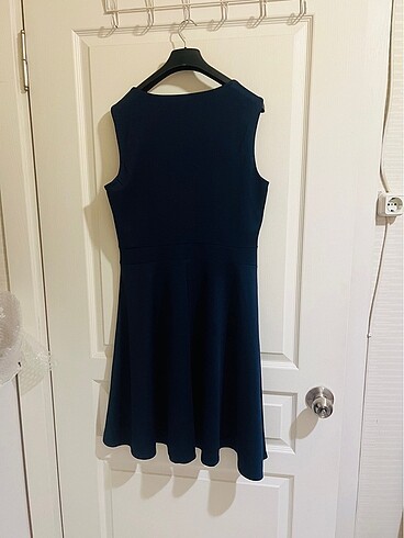 Lacivert Kloş Elbise XL Beden - Görsel 3